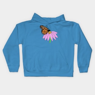 Flutter flower Kids Hoodie